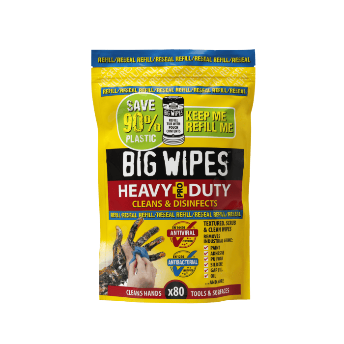 BIG WIPES HEAVY DUTY 80S REFILL (1ST)