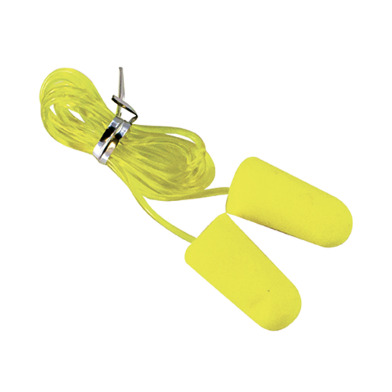 BOUCHONS D'OREILLE AVEC CORDE (5PR)