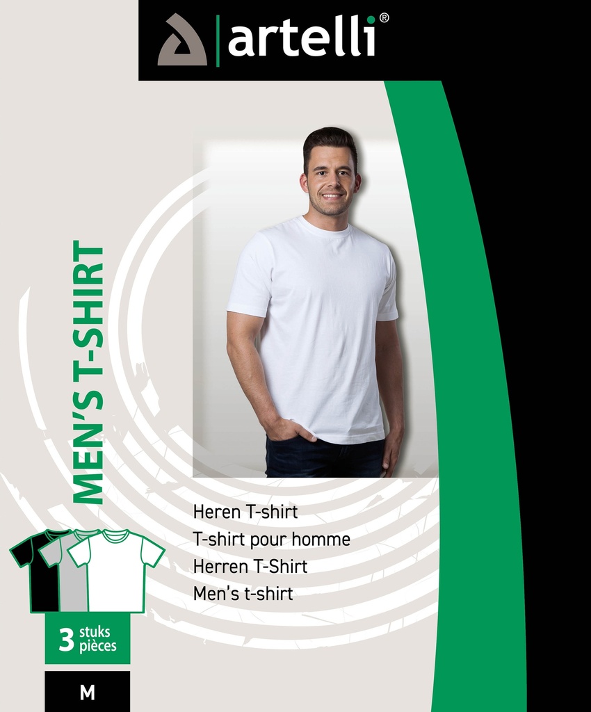 PROMO T-SHIRT ARTELLI (5M/10L/10XL/5XXL)