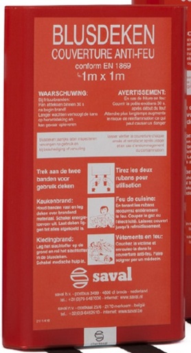 [1032730] COUVERTURE D'INCENDIE 100X100CM NL/FR RO (1PC)